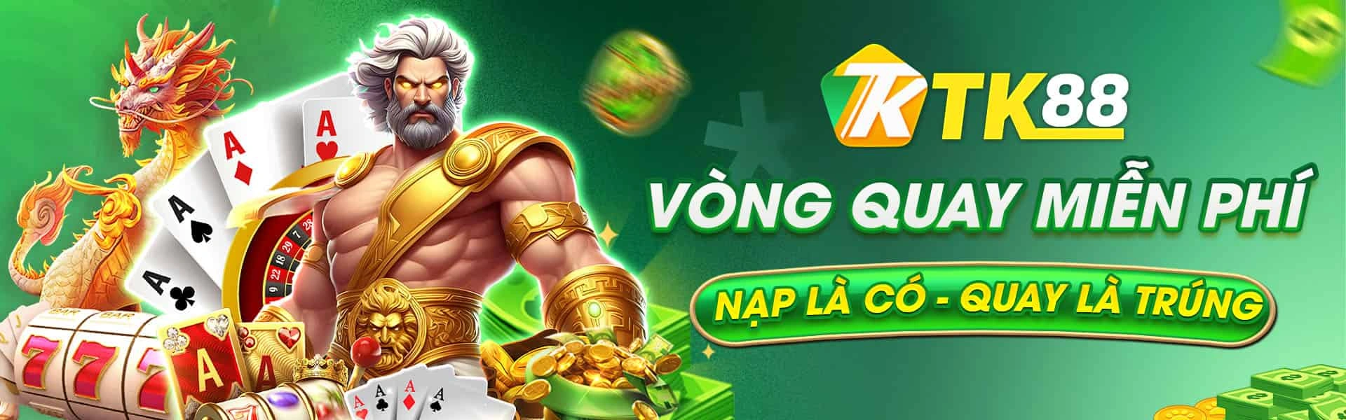 Banner TK88 về nổ hũ, slot game và bắn cá